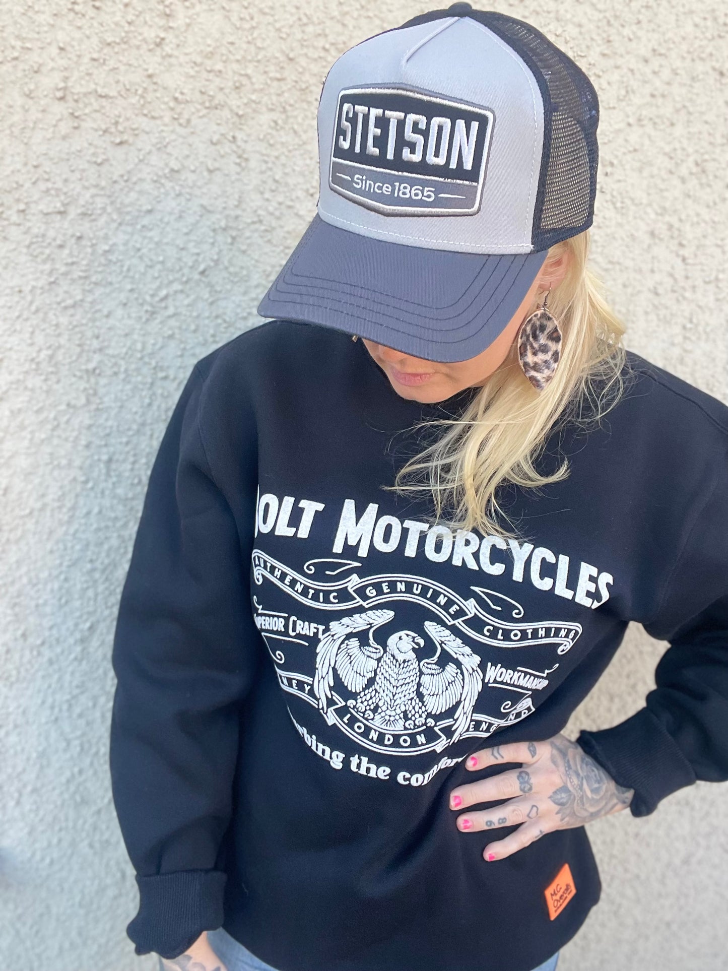 Bolt motorcycle tjocktröja