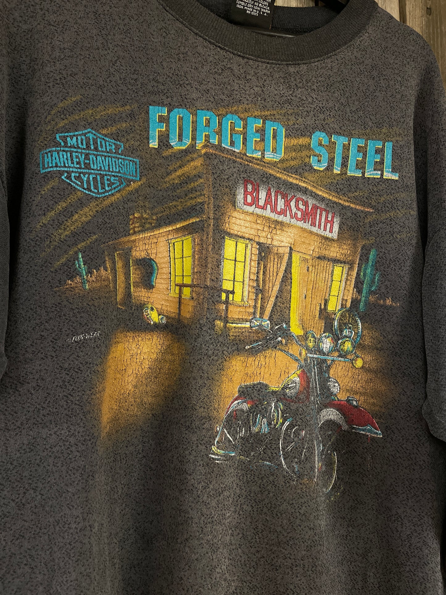 Harley  davidsson tjock tröja  grå  unisex