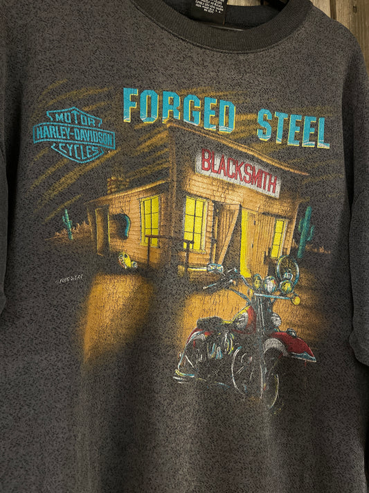 Harley  davidsson tjock tröja  grå  unisex