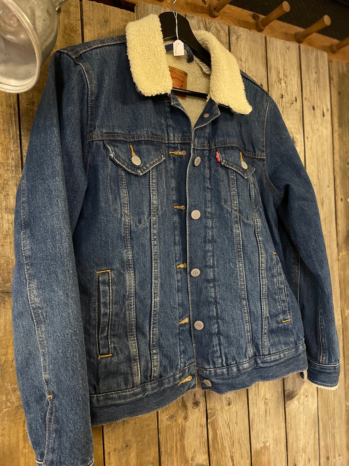 Vintage jeansjacka Levi’s blå medium