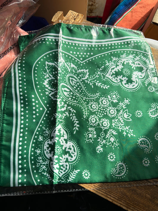 Rebell wild rags Texas scarf grön