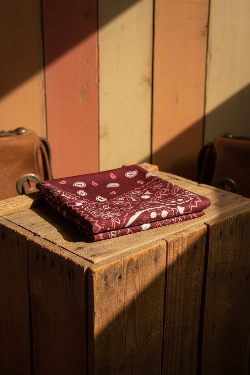 Rebell wild rags Texas scarf Maroon