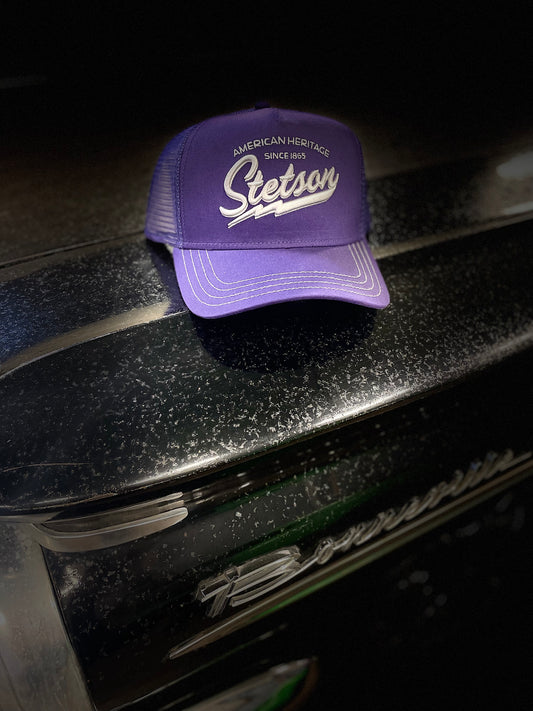 Stetson Trucker mörk lila