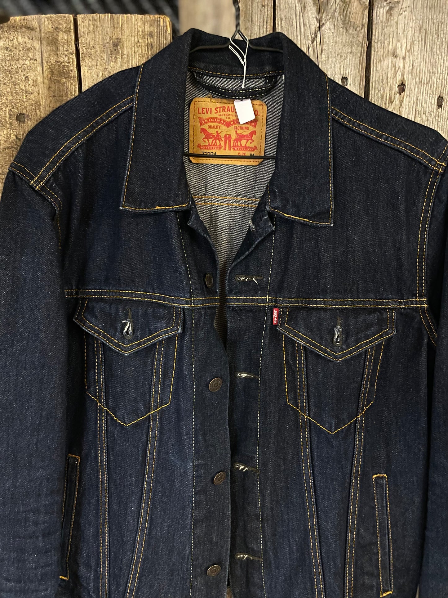 Vintage jeansjacka Levi’s blå medium