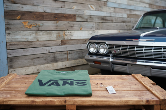 Vans Tshirt grön svart bas unisex