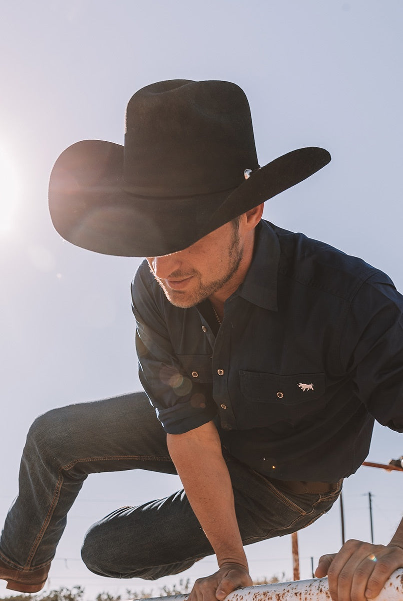 Stetson hatt ringers svart westernhatt