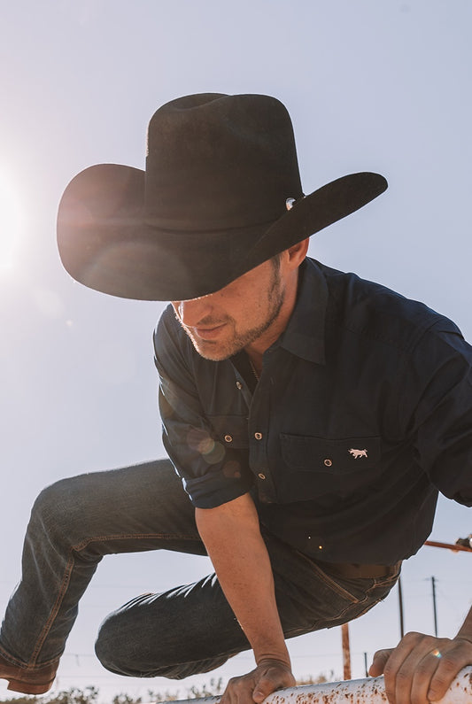 Stetson hatt ringers svart westernhatt