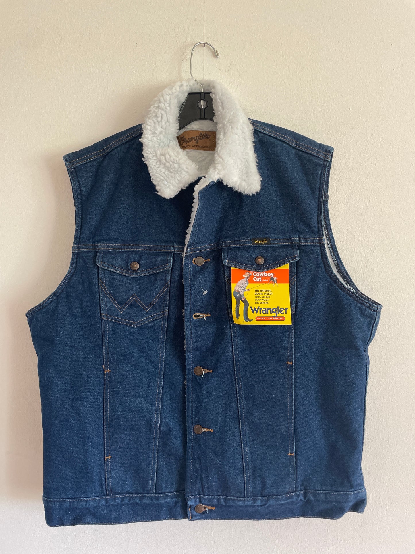 Wrangler cowboy wrangler western jeans väst cowboy cut väst fodrad väst limited edition