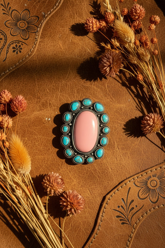 Texas jewelry rosa stor ring flex