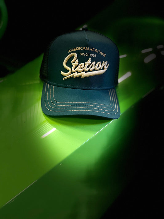 Stetson Trucker Keps American Heritage grön /gul