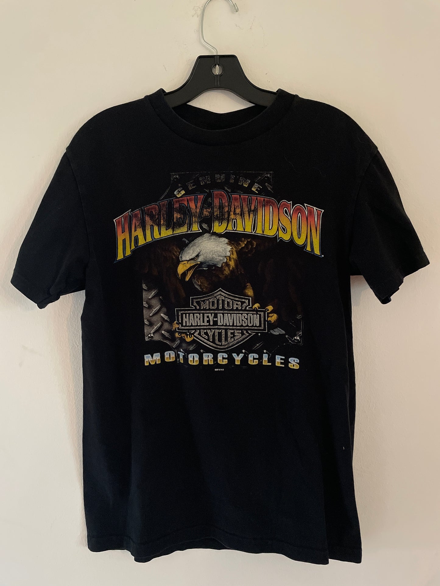 Harley Davidson motorcykel  tshirt svart medium (mer som small ) unisex