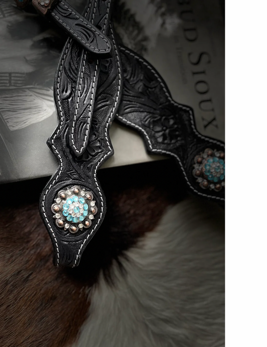 Wildwestrebell western träns black and blue