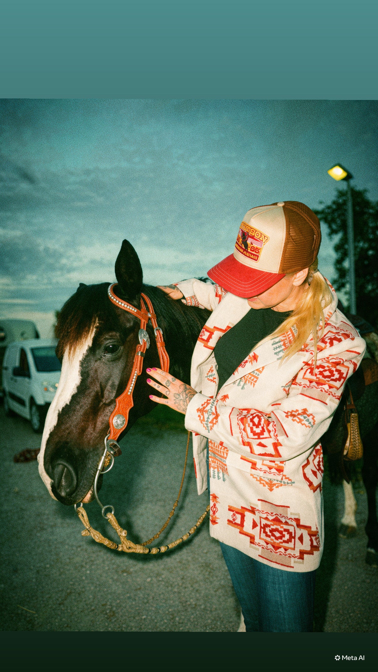 rebell usa  jacka wildwest cowgirl kavaj inka mönster