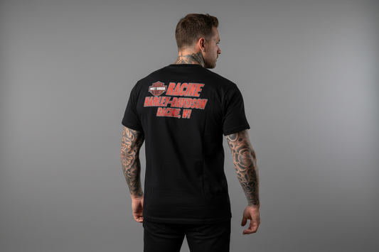 Harley Davidson motorcykel  tshirt   Svart L   unisex