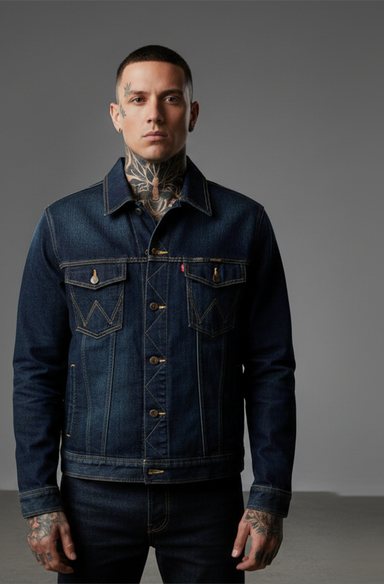 Vintage jeansjacka wrangler xlarge