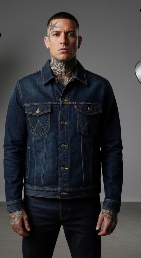 Vintage jeansjacka wrangler xlarge