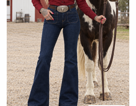 Wrangler FLARE dark wash