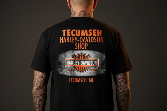 Harley Davidson motorcykel tshirt Svart xl unisex