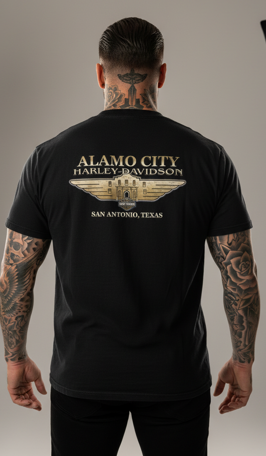 Harley Davidson motorcykel  tshirt    Svart  xl unisex