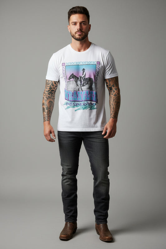 Wrangler cowboy wrangler western tshirt limited edition usa unisex