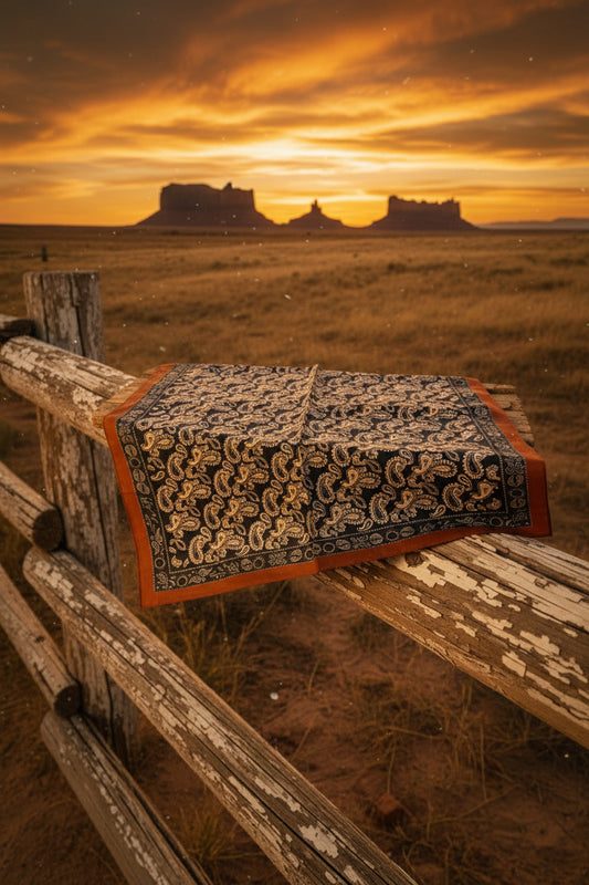 Rebell wild rags Texas scarf blå