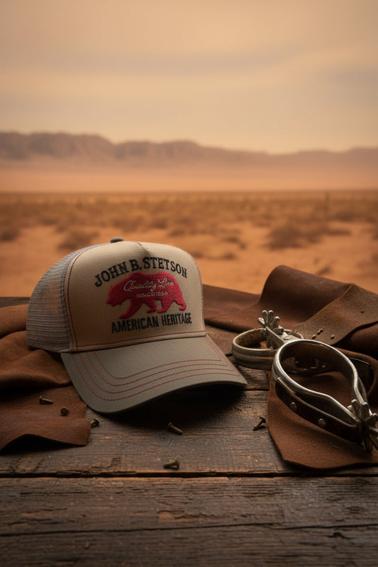 Stetson Trucker Keps american heritage beige grön