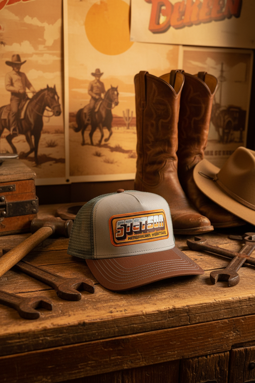 Stetson Trucker Keps American Heritage Blå brun