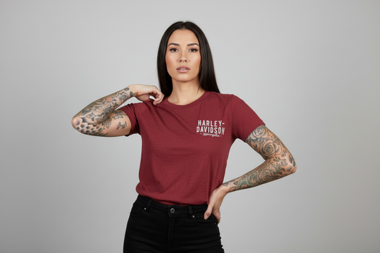 Harley Davidson motorcykel  tshirt  svart medium unisex