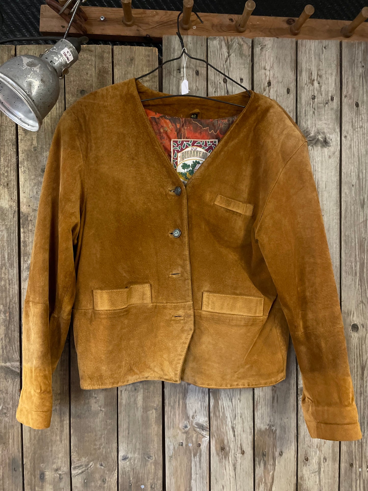 Vintage mocka dam western jacka strlk 42
