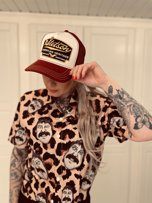 rebell hawaii skjorta leopard eddie meduza unisex