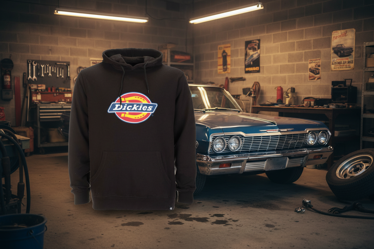 Dickies icon logo Luvtröja Hoodie svart dam