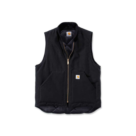 carhartt fodrad väst svart
