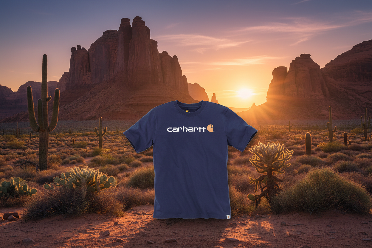 carhartt tshirt blå klassisk unisex