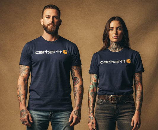 carhartt tshirt blå klassisk unisex