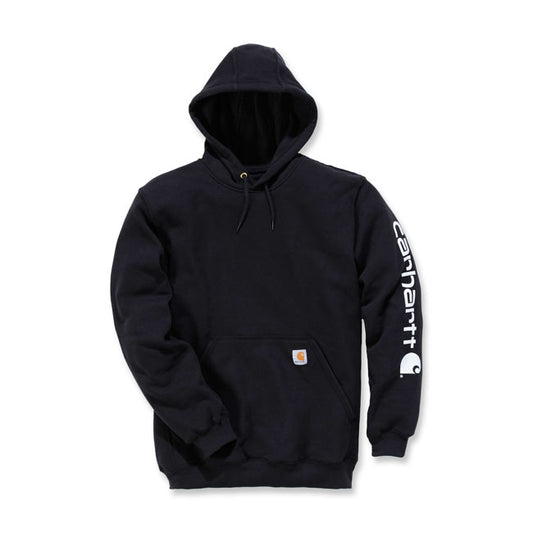 CARHARTT SIGNATURE LOGO HOODED SWEATSHIRT tryck arm