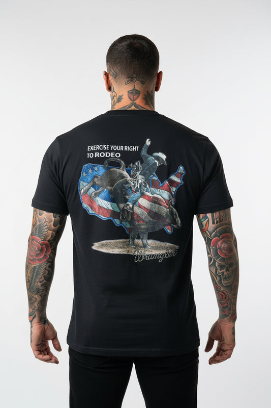 Wrangler cowboy wrangler western tshirt limited edition usa unisex