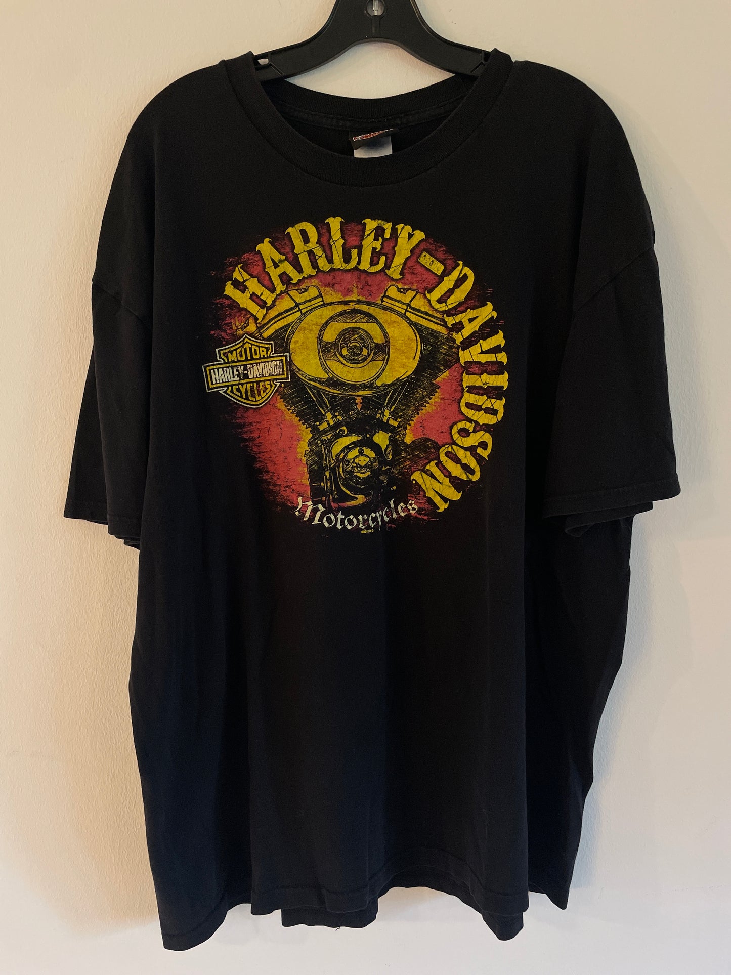 Harley Davidson motorcykel  tshirt    Svart Xxl  unisex