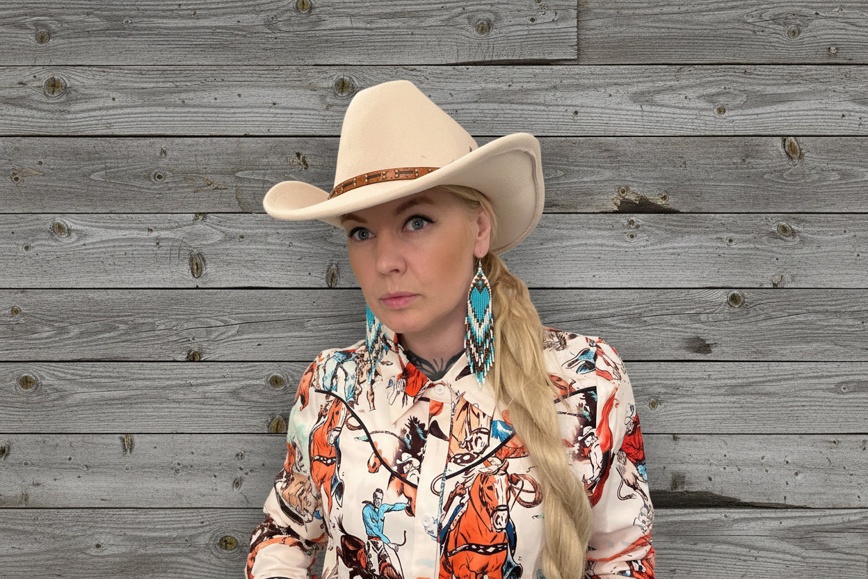 rebell  	Ranch Heritage Shirt skjorta westerncowboy dam