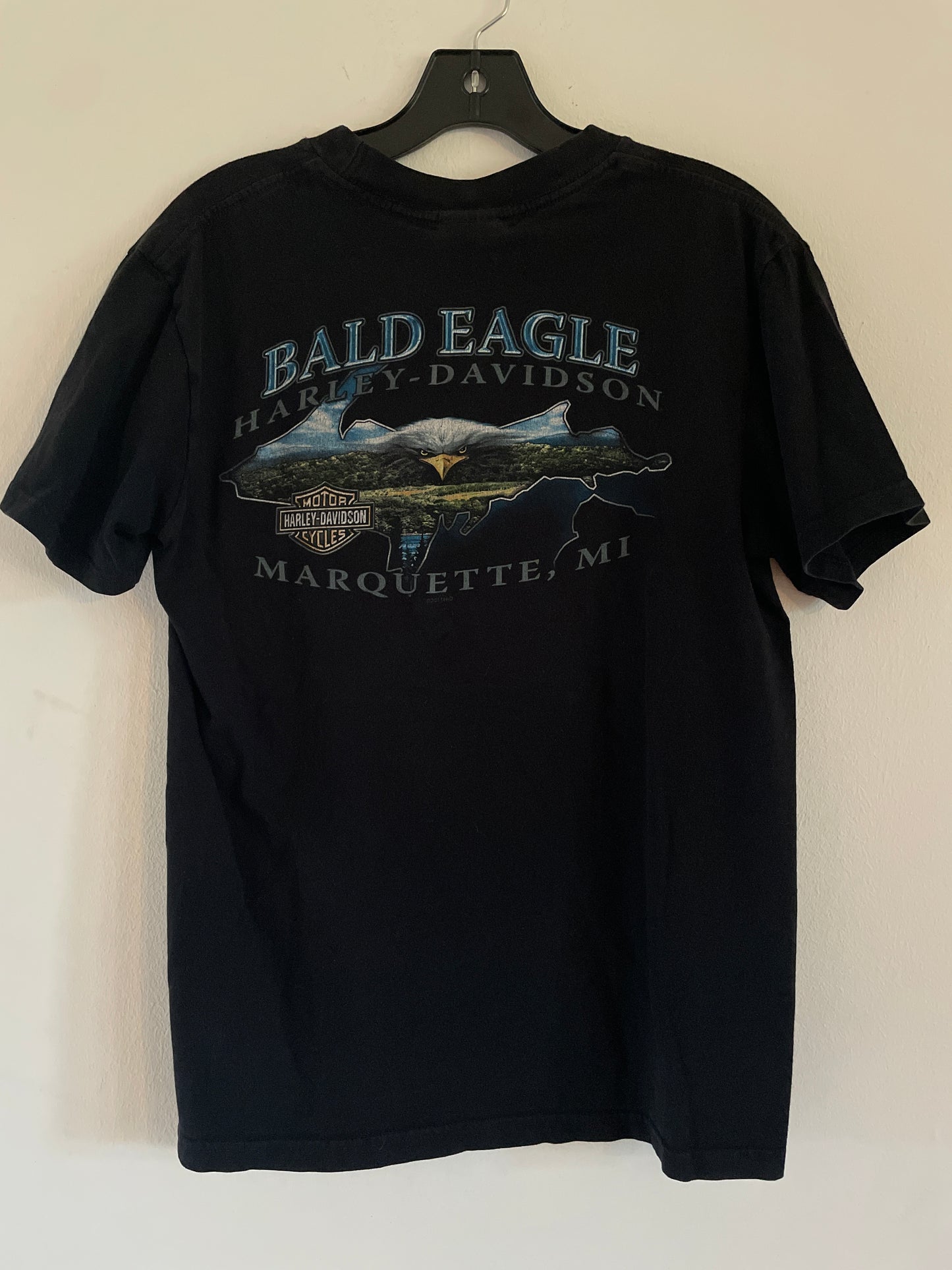 Harley Davidson motorcykel  tshirt svart medium (mer som small ) unisex