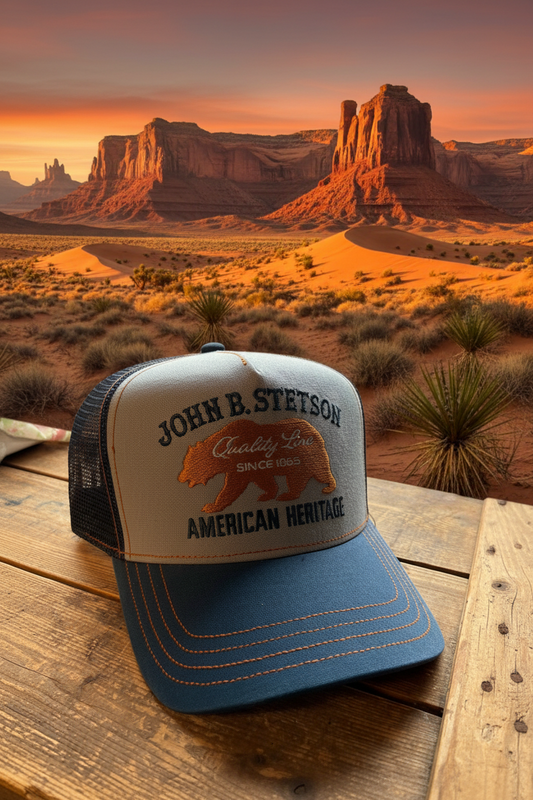 Stetson Trucker Keps american heritage blå