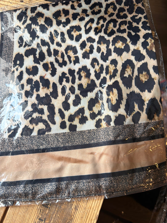 Rebell wild rags Texas scarf leopard