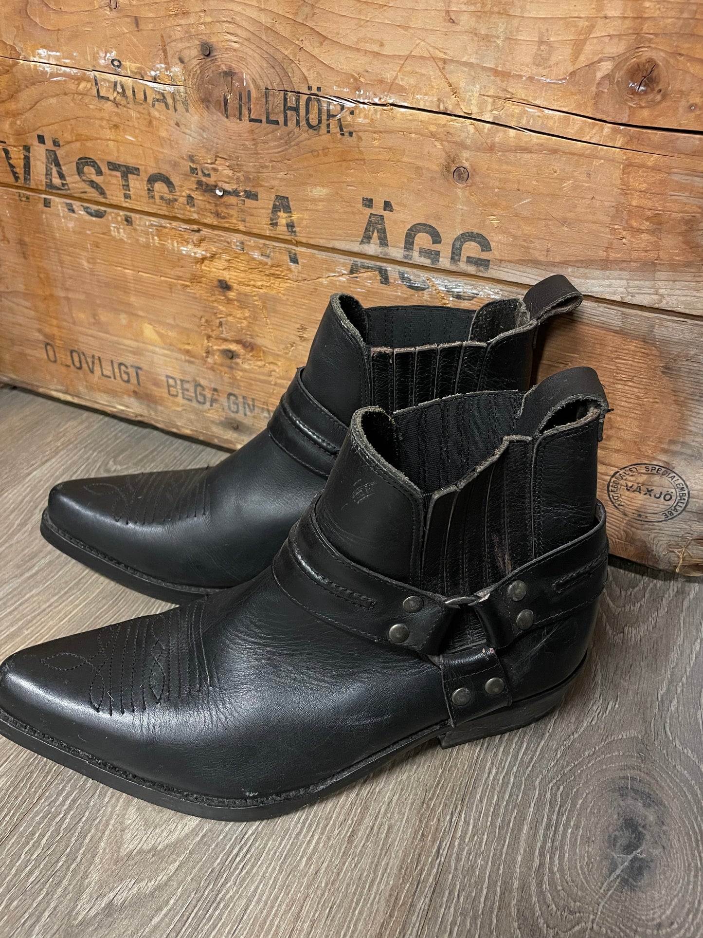 Vintage boots  svarta 43 western boots