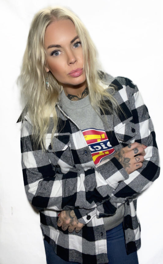 Dickies flanell sacramento svartvit unisex