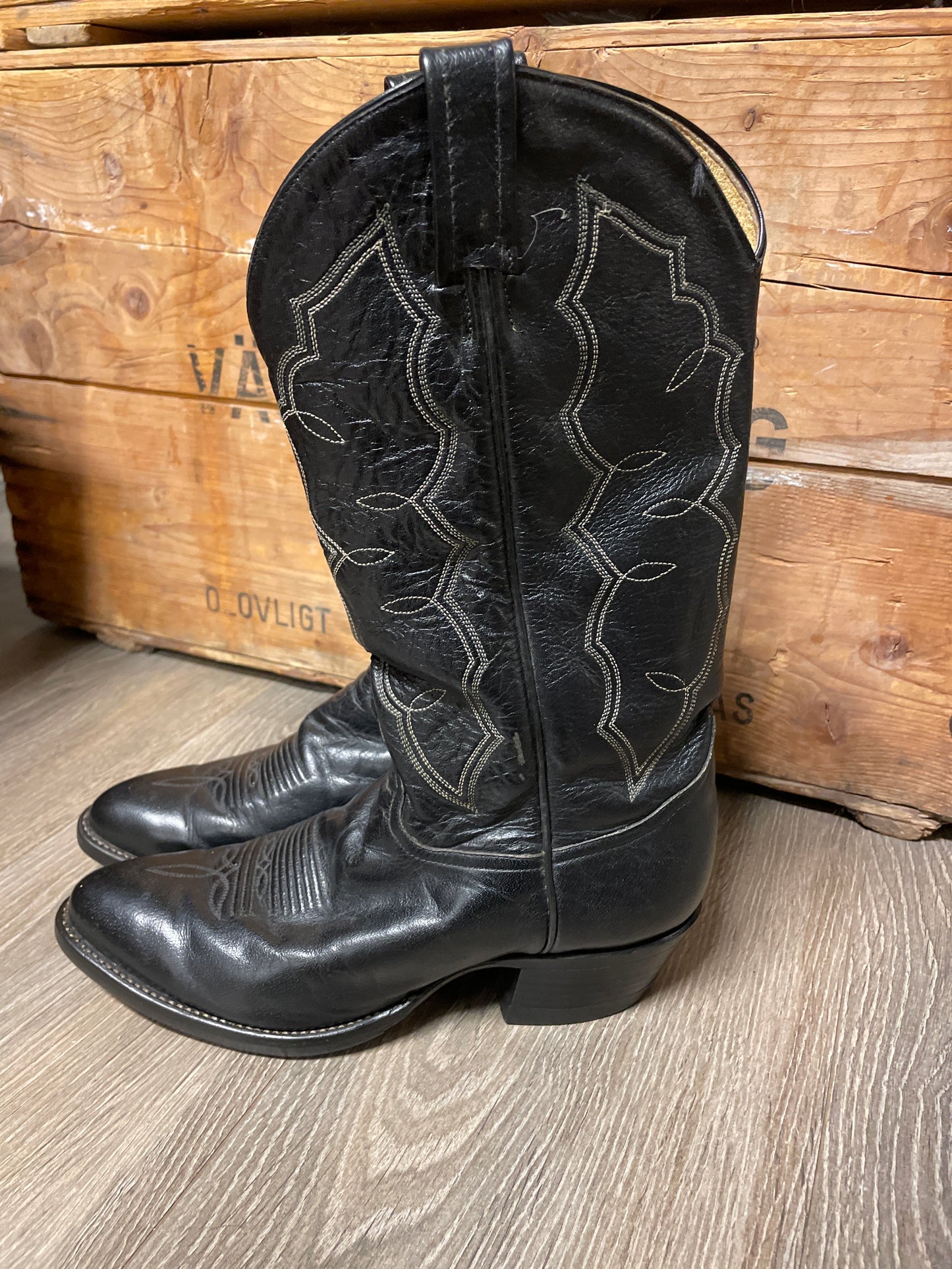 Vintage boots svarta Tony lama  western boots 38