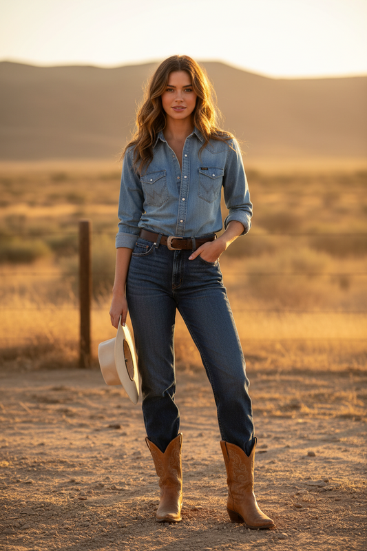 Wrangler skjorta western river rock