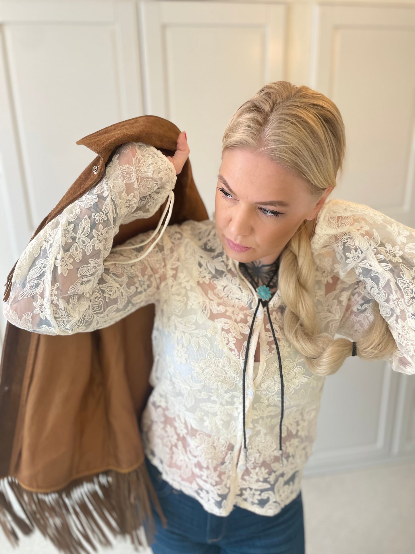 rebell spetsblus boho style