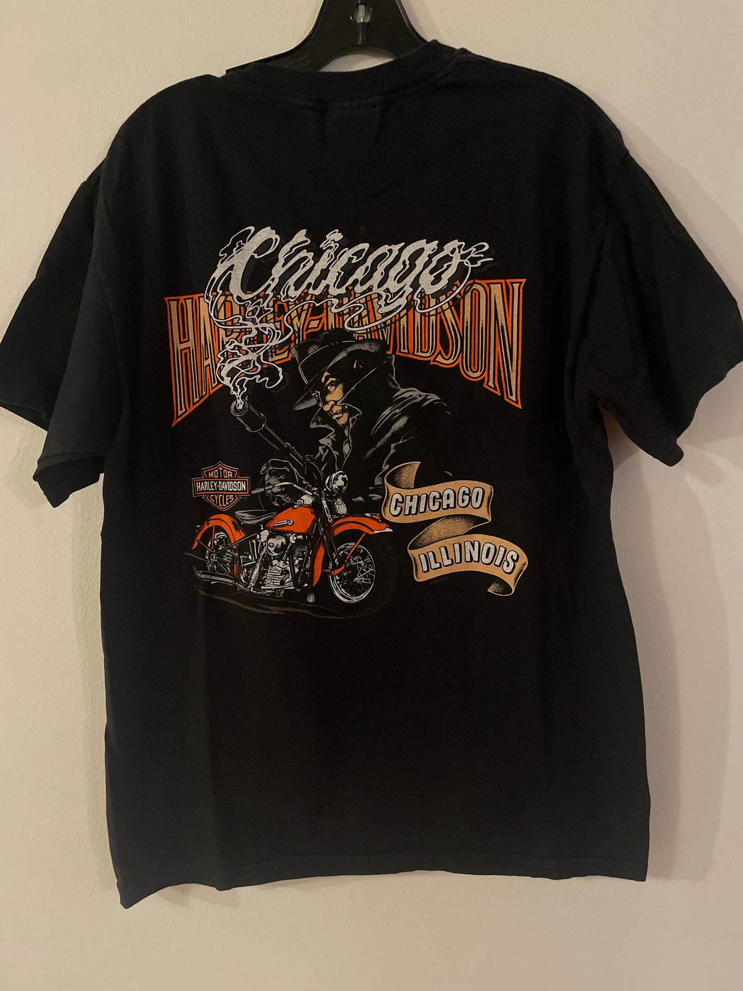 Harley Davidson motorcykel  tshirt  svart  L   unisex