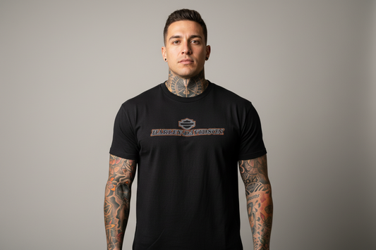 Harley Davidson motorcykel tshirt Svart xl unisex
