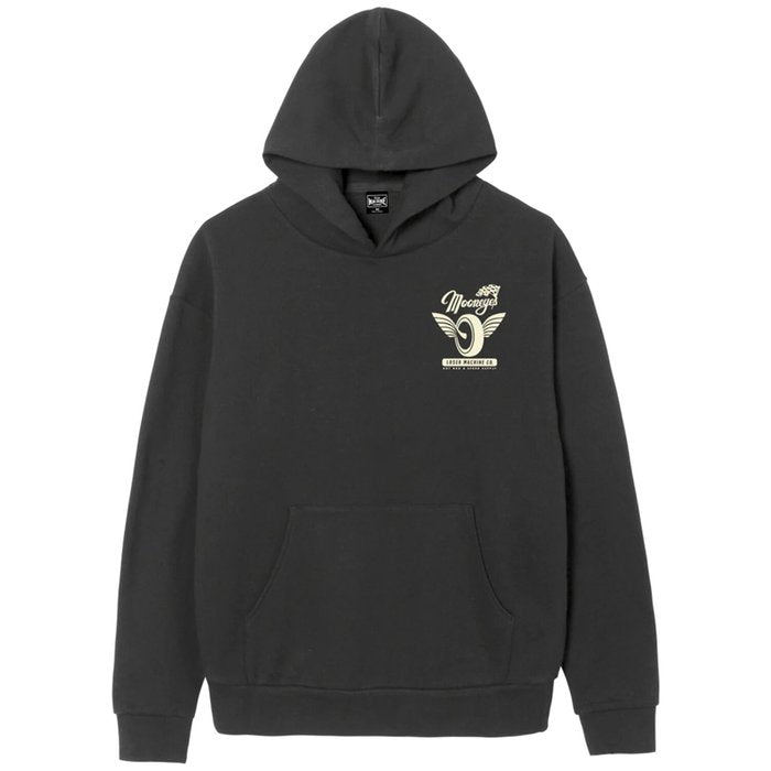 Loser Machine Partnership hoodie pigment black mooneyes