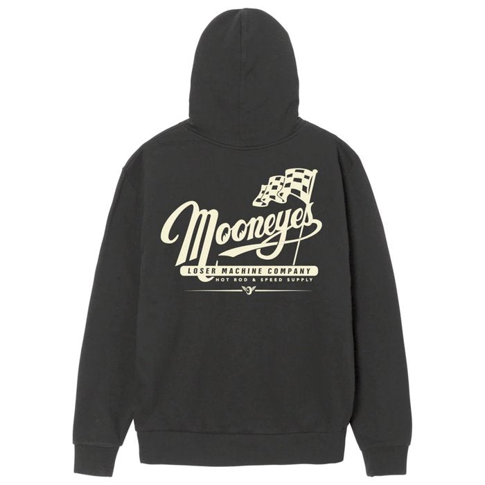 Loser Machine Partnership hoodie pigment black mooneyes